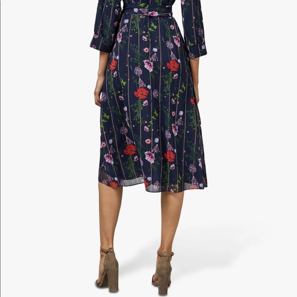 Ted Baker floral wrap dress Saks - Picture 4 of 4